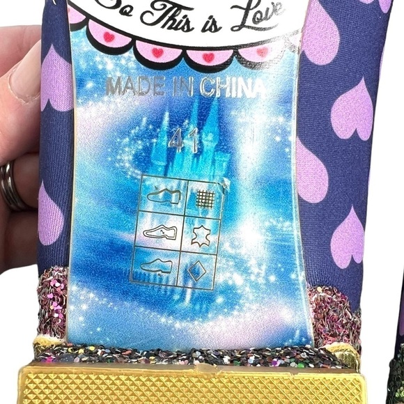 Irregular Choice x Disney Cinderella Ugly Sisters Flats Navy Purple Size 41 NEW - Picture 14 of 16